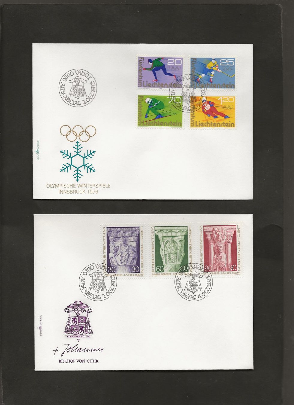 Tutti i francobolli: 32 FDC Liechtenstein 1974 bis 1976 , 1980 bis 1982 – Usato da Au ZH venduto da xelagreb01 7