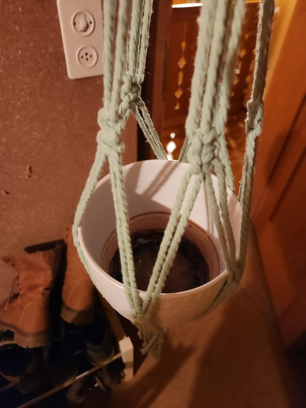 Tutte le decorazioni: Makramee Blumenampel inkl. Topf – Usato da Ruppoldsried venduto da ChinRupsi 2