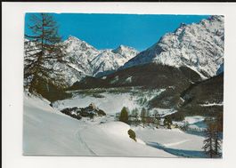 AK 1974 Blick von Ftan auf Schloss Tarasp im Winter ⛄