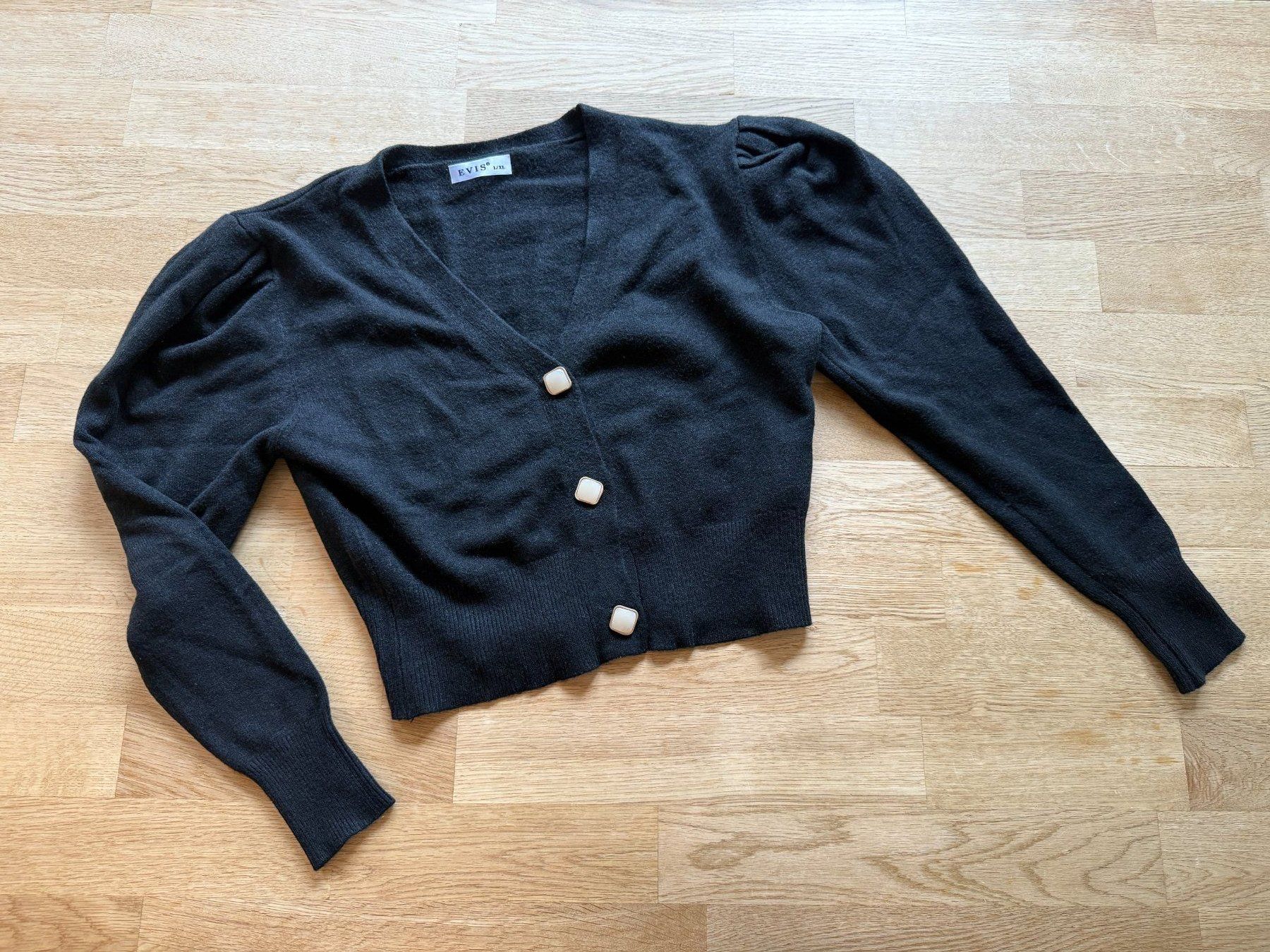 Maglioni & Felpe: Mädchen - Oversized Crop-Top-Pullover - Shwarz - superweich – Usato da Fällanden venduto da CapShop