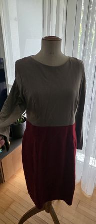 Akris Punto Kleid, Gr. 42, Braun-Rot, Top Zustand!