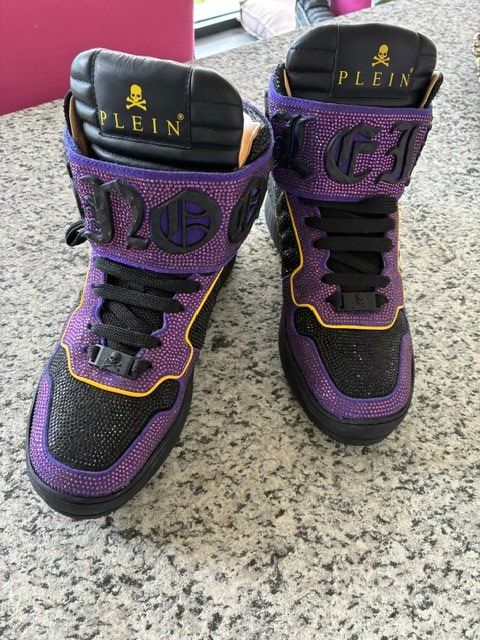 Philipp Plein Herrenschuhe: Philipp Plein Sneaker Gr. 40 Version Snoop Dogg, violett – Neu (gemäss Beschreibung) aus Valbella von Ischka01 1