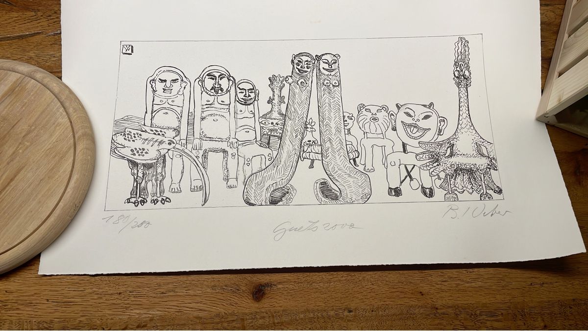 Grafica & Litografie: Lithographie Bruno Weber, handsigniert – Nuovo (secondo la descrizione) da Holderbank AG venduto da Hallo104