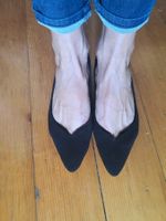 Ballerines tissu noir 38.5