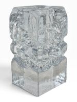 Vase soliflore vintage Ingrid Crystal verre massif Allemagne