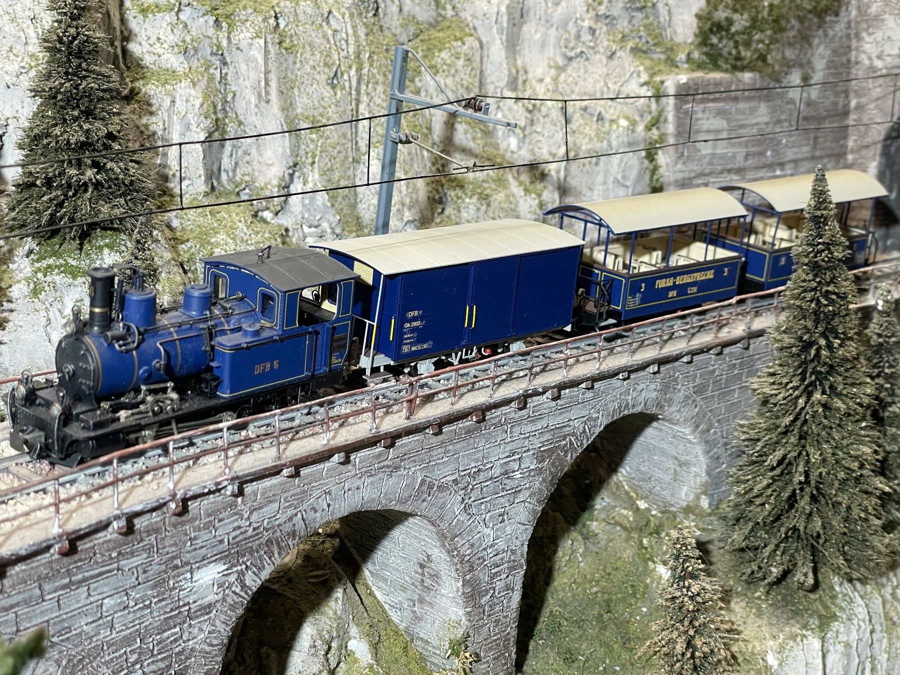 Ferro-suisse Modellini di ferrovie: Ferro Suisse, DFB- Set No:6 – Nuovo (secondo la descrizione) da Krummenau venduto da ferrotech 6