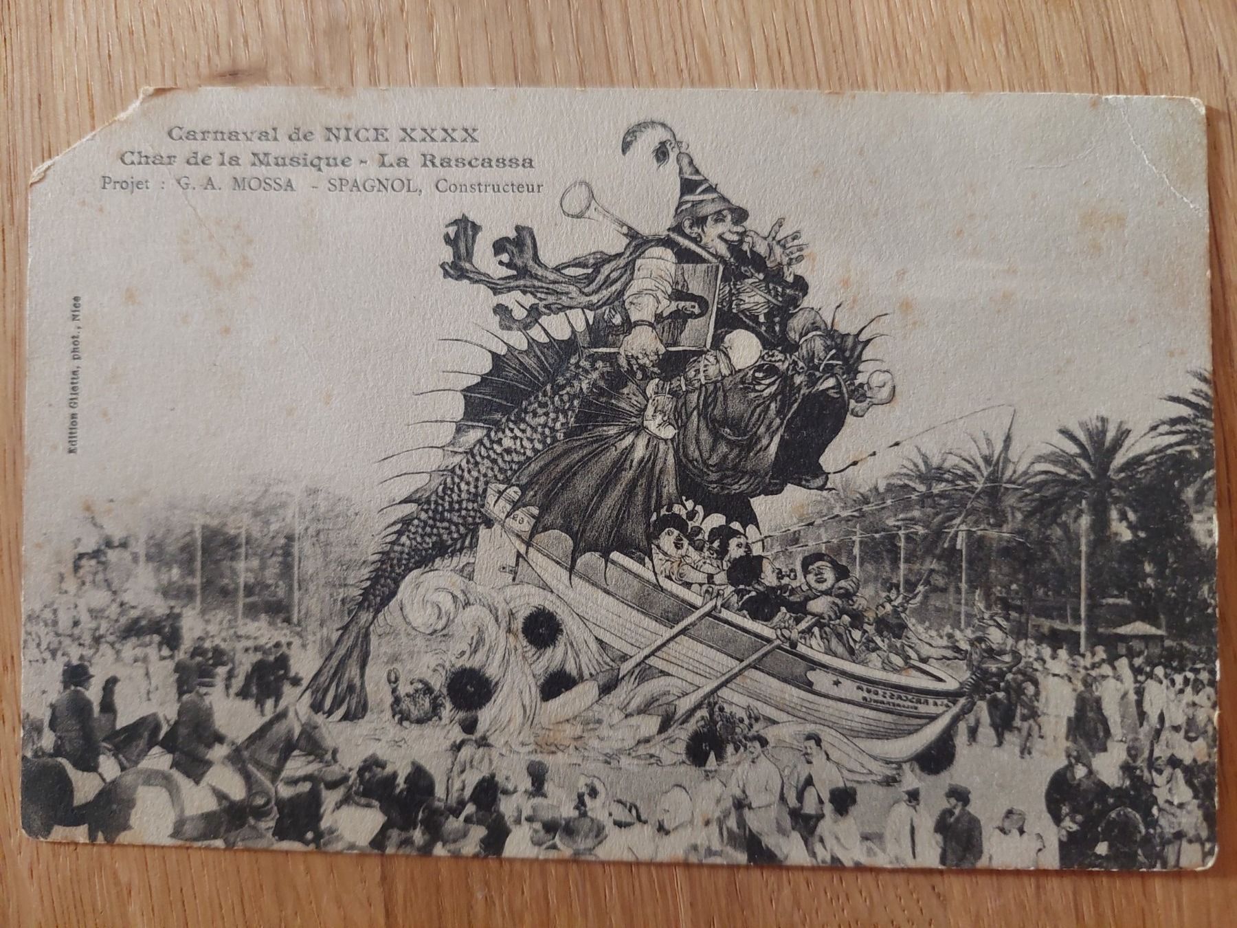 Ansichtskarten: Ansichtskarte Karneval von Nizza – Gebraucht aus Elsau von isidobrany09