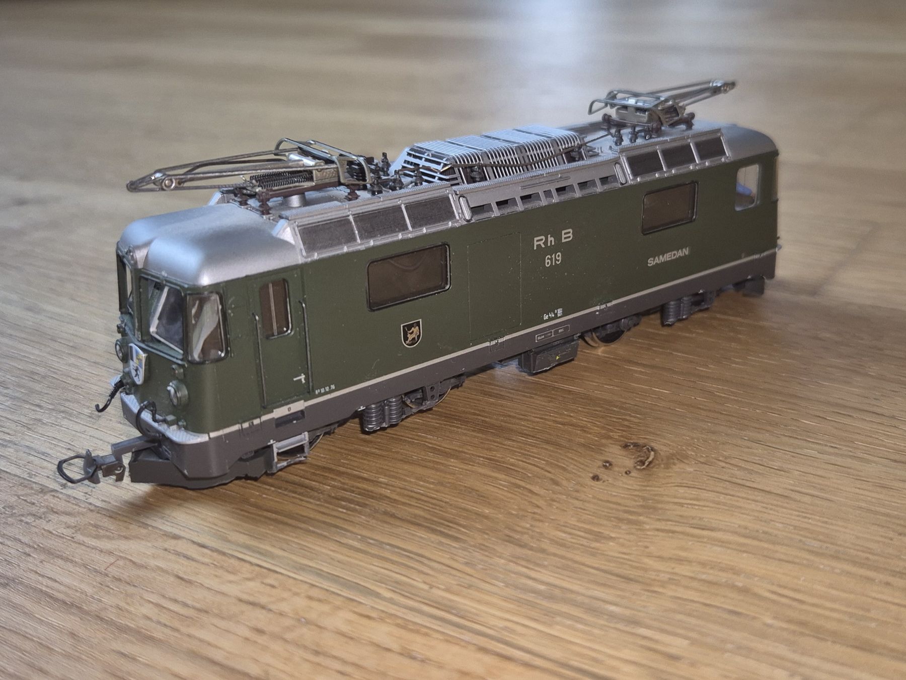 Bemo Modelleisenbahnen: Bemo H0m RhB 619 Samedan grün  – Gebraucht aus Chur von engdan 1