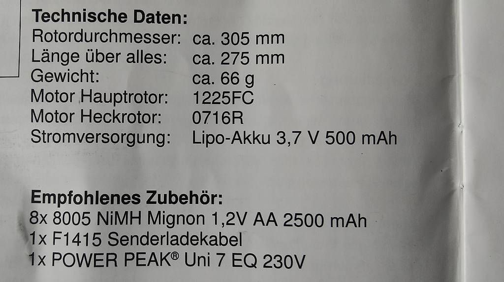 Modellismo RC: Helikopter Blue Arrowe CP 2,4 GHz – Usato da Zürich venduto da spe_jwc5 2