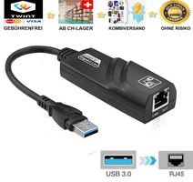 ✅USB3.0 auf RJ45 Adapter USB Netzwerkadapter 10/100/1000Mbps
