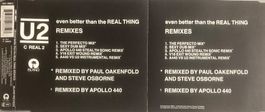 U2 - EVEN BETTER THAN THE REAL THING (REMIXES)