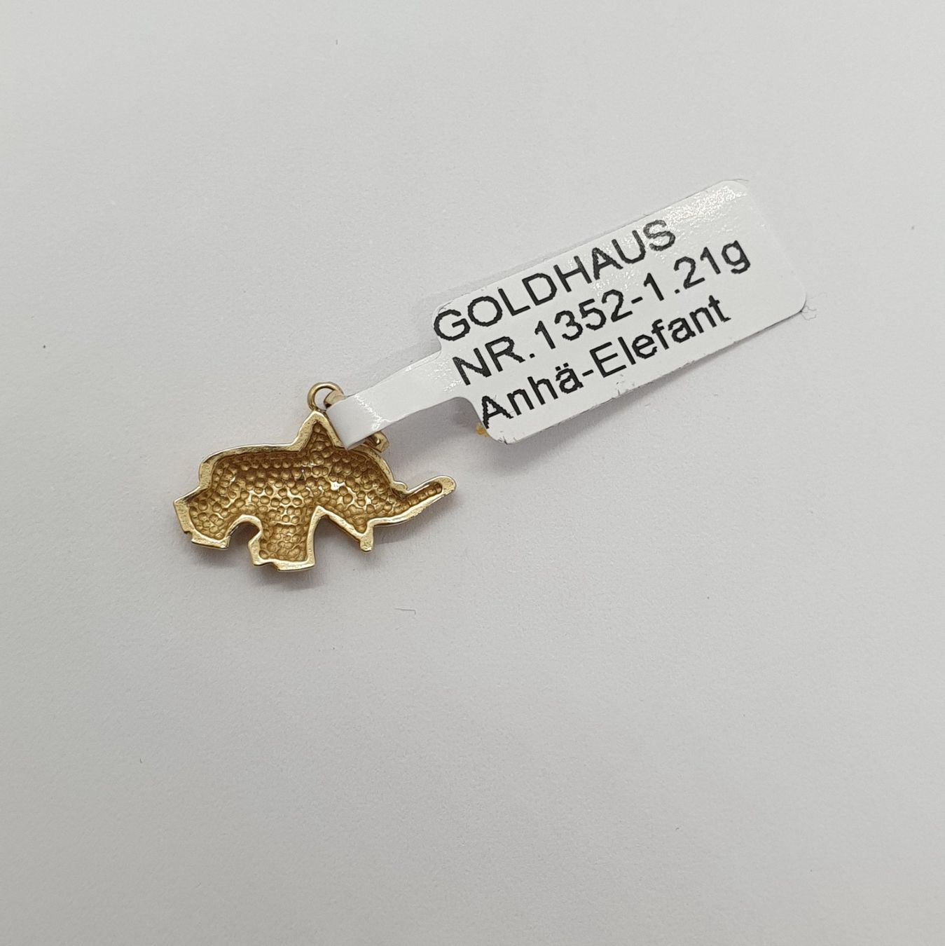 Ciondoli: Echt 14K Gold - Elefant Anhänger – Usato da Luzern venduto da Luzern-Goldhaus 2