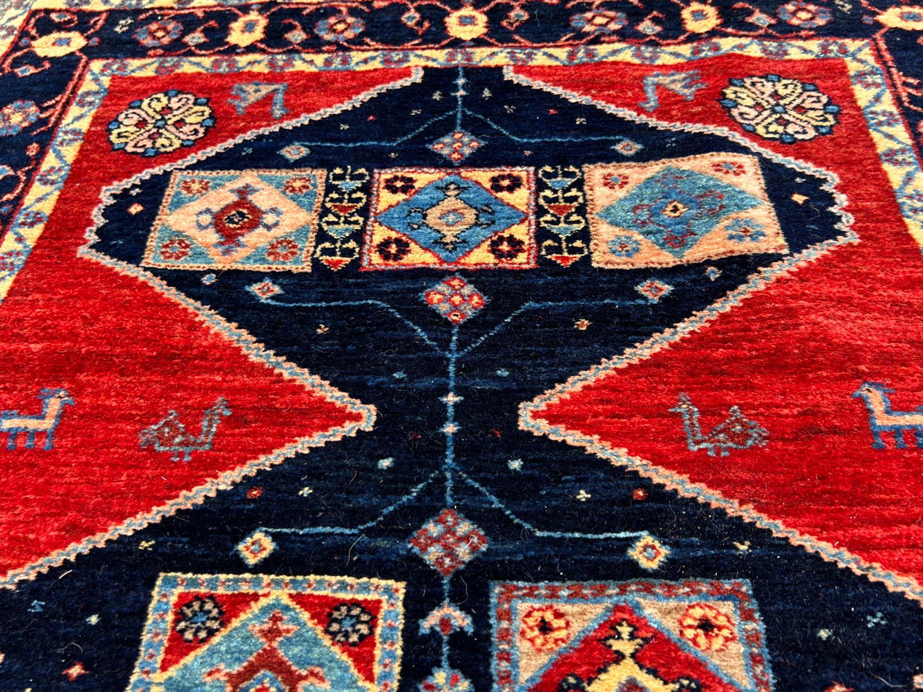 Tappeti: Extrem feine schöne Perfekte Kashkuli Perserteppich 118x84cm – Usato da Steinhausen venduto da Super05 6