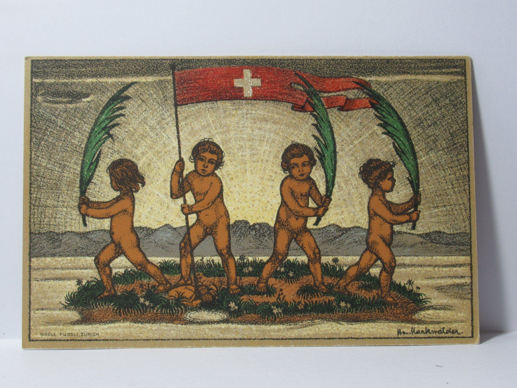 Cartoline postali: Bundesfeier  1916 – Usato da Grenchen venduto da Bluemchen1900