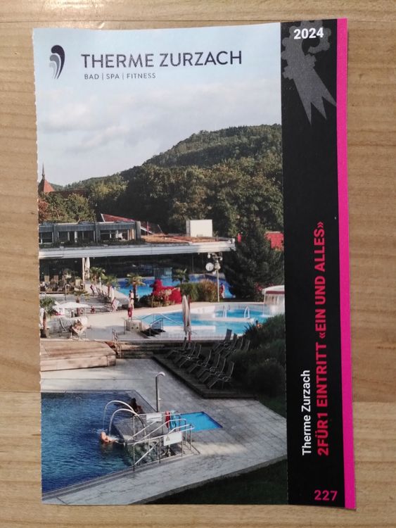 Therme Bad Zurzach 2 für 1 Gutschein "Ein und Alles" (Gebraucht) in ...