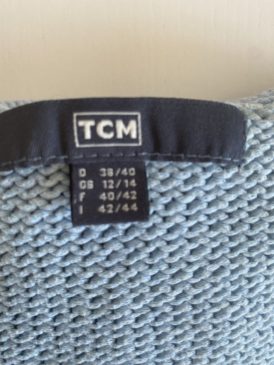 T-shirt: TCM Sommershirt Gr. 38/40 hellblau V-Ausschnitt – Usato da lommis venduto da inf_thv8 4