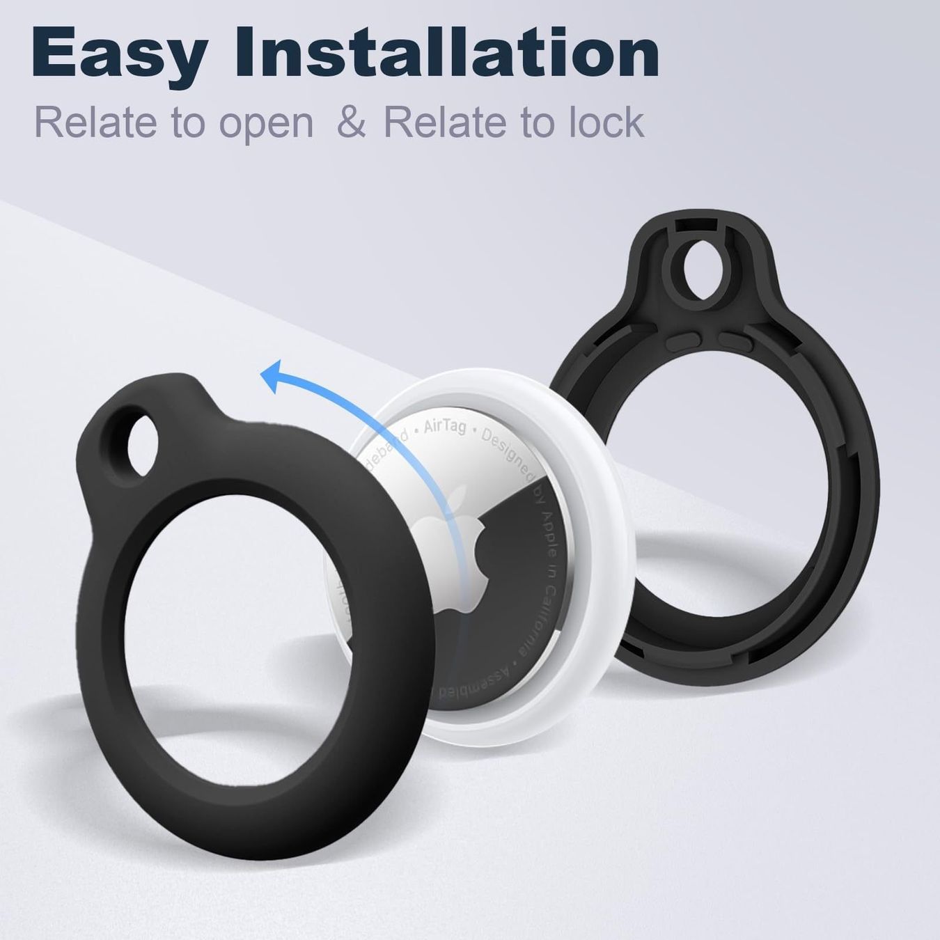 Schlüsselanhänger & - bänder: housse de protection coque Apple airtag tracker - blanc – Neu und originalverpackt aus Morges von DigiAC 6