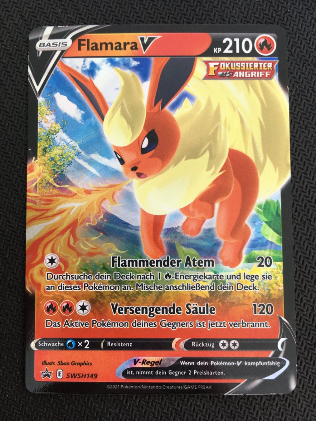 Pokémon Cartes à collectionner: Pokémon - SWSH149 Flamara V - DE – D'occasion à St.Gallen par Punktchen01