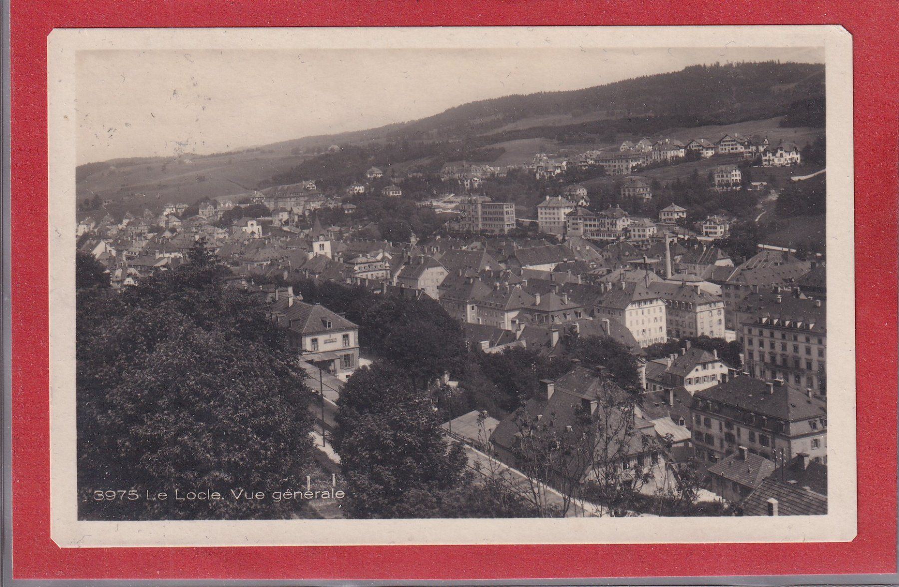 Cartoline postali: Le Locle - Vue générale - 1929 – Usato da Orvin venduto da Pyaeschli