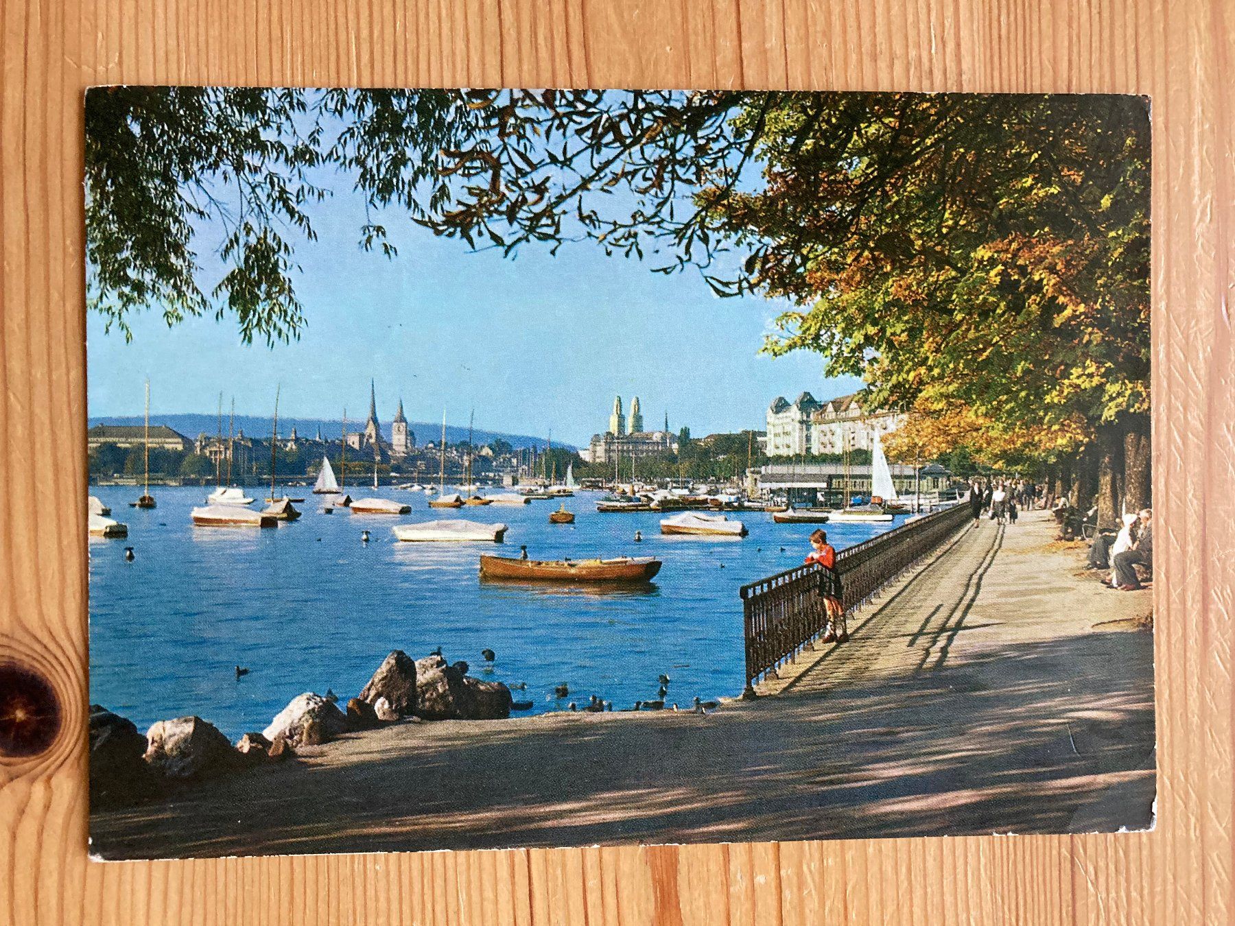 Cartoline postali: Zürich - Utoquai - AK 1969 – Usato da Oberuzwil venduto da Henri09