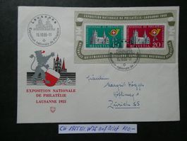 CH 1955 Nr. W35 auf Brief