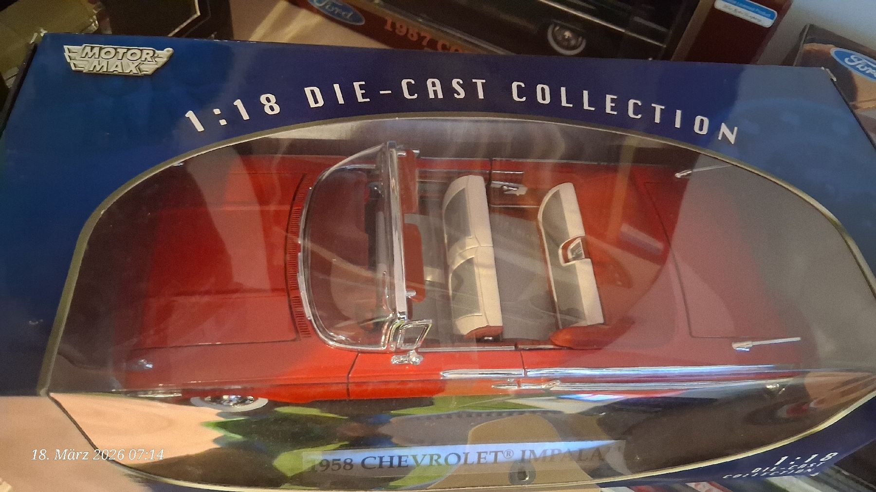 Motormax Modellini d'auto: 1:18 1958 Chevrolet Impala – Nuovo e nell'imballaggio originale da Wolfenschiessen venduto da 2-stroke-garage 1