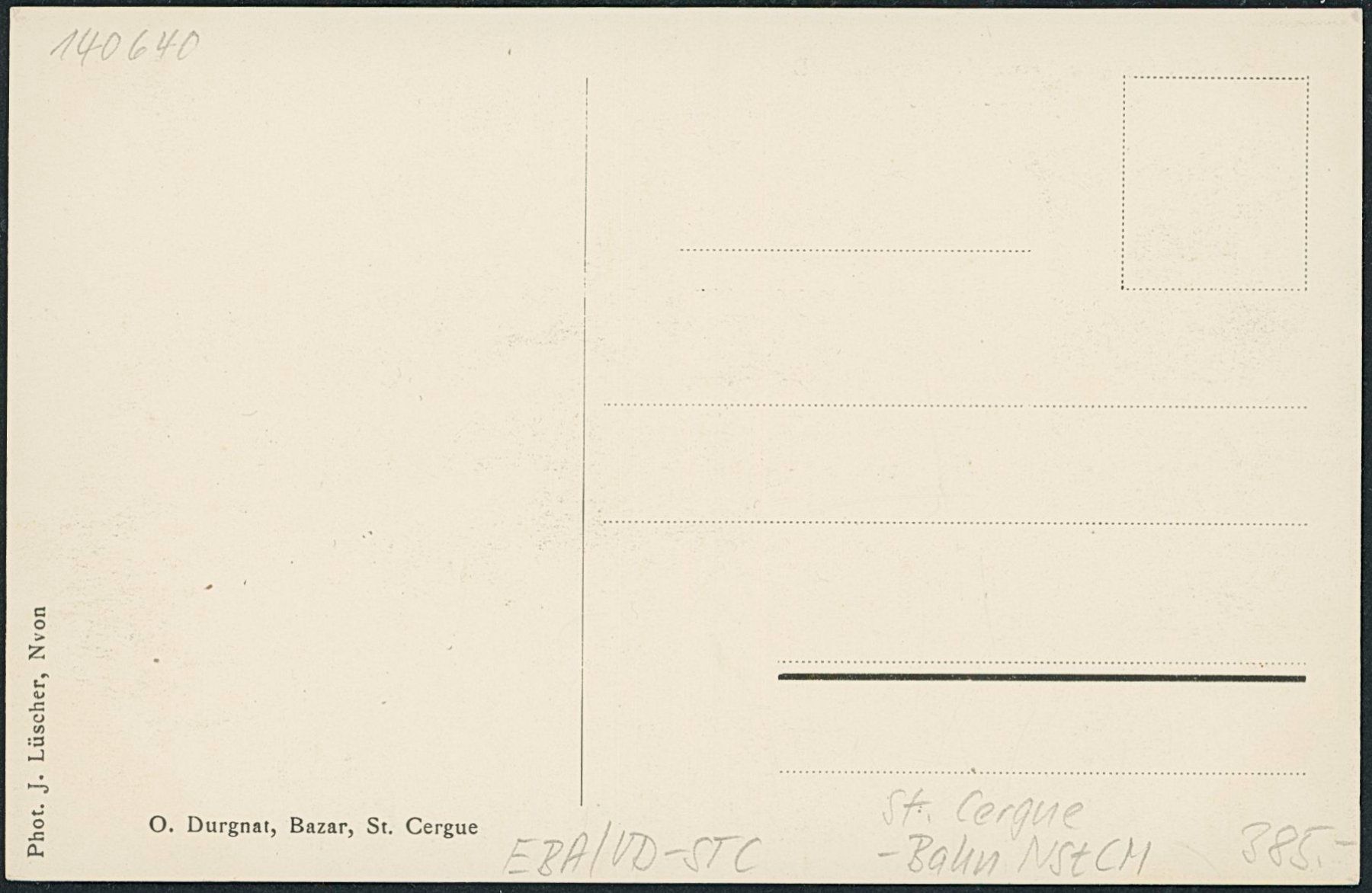 Cartoline postali: VD St. Cergue - Bahn NStCM – Nuovo (secondo la descrizione) da Schindellegi venduto da dormay 1