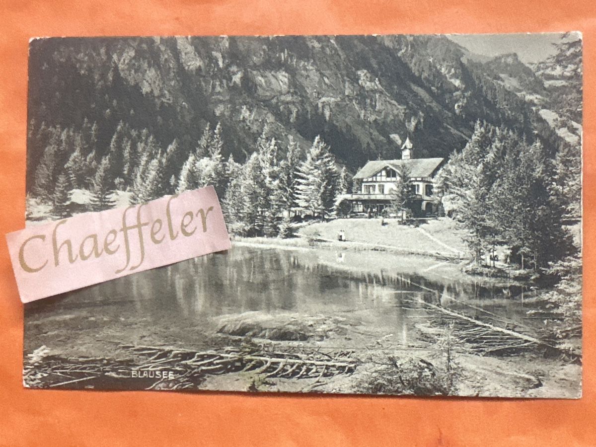 Cartoline postali:  Blausee – Usato da Zürich venduto da Chaeffeler