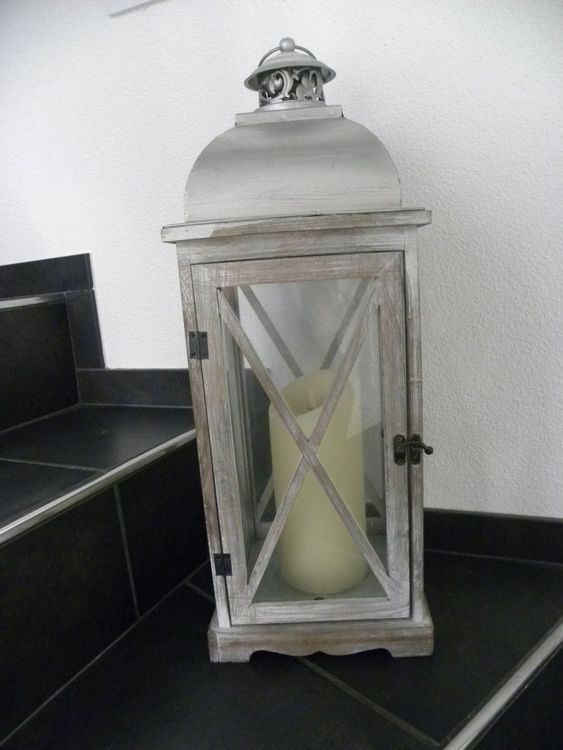 Lanternes: Rustikale Laterne/Windlicht Shabby Chic – D'occasion à Walterswil SO par mel_5b2h 3