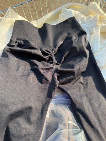 Yogahose mit hoher Taille mit antitransparenter Rückseite S