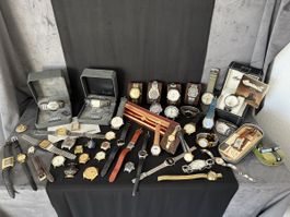 Lot … Uhren aller Art Gemischt 44 Stk.