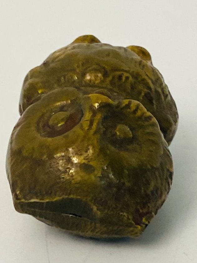 Statuette: Briefbeschwerer Talisman Eule Messing Mid Century 60s – Usato da Zürich venduto da Arche_Brockenhaus 7