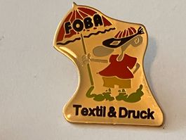 1 Pin Foba Textil Druck