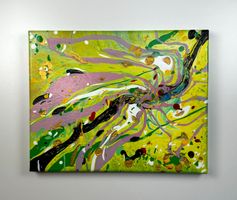 Acryl-Flüssigmalerei, rechteckig