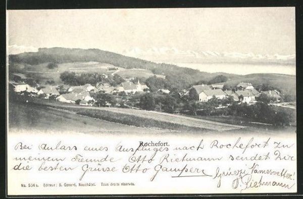 Cartoline postali: Rochefort, circulée 1906 – Usato da Frauenfeld venduto da POML