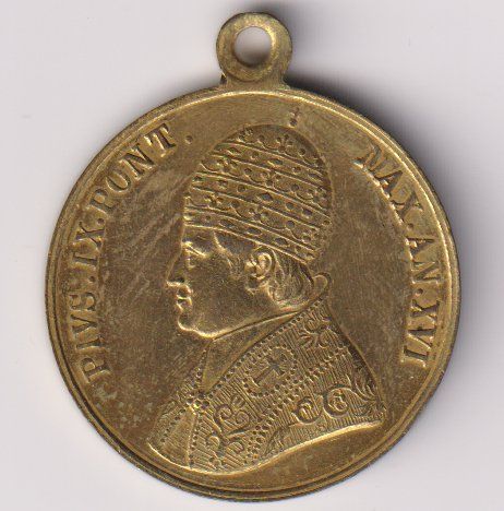 Medaglie: Medaille Papst Pius IX als Anhänger – Usato da Eschlikon TG venduto da PhilCon