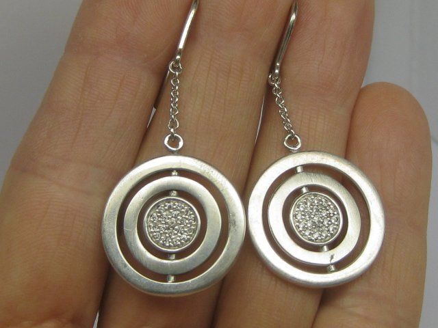 Esprit Orecchini pendenti & Orecchini a lobo: Ohrringe Ohrhänger Silber 925 drehbare Ringe Esprit – Usato da Ermatingen venduto da Decovin 2