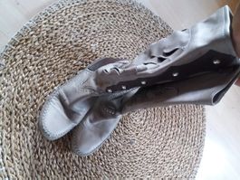 Echt Leder Stiefel Gr. 39/40