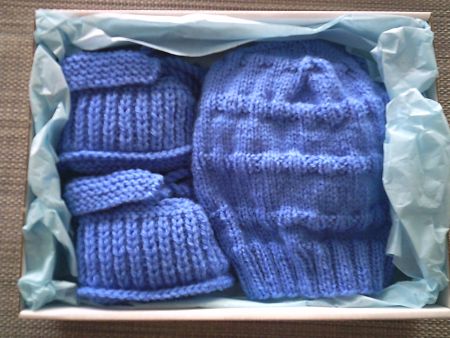 Baby Finkli-Mütze Handarbeit