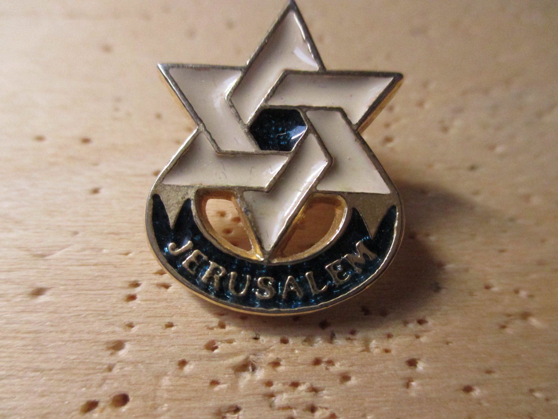 Plaketten & Abzeichen: Jerusalem Pin – Neu (gemäss Beschreibung) aus Felsberg von sanwill