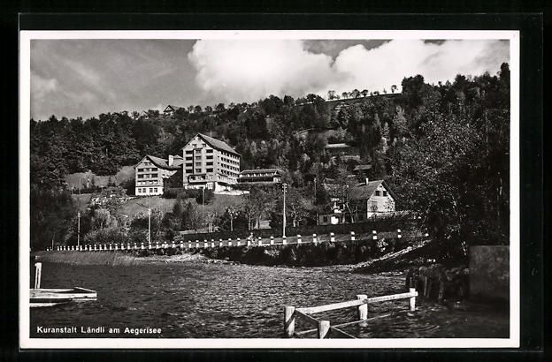 Cartoline postali: Oberägeri, Kuranstalt Ländli am Ägeri – Usato da Berlin venduto da bartko-reher