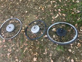 3 x Bionx Nabenmotoren gebraucht , ungeprüft mit Laufrad
