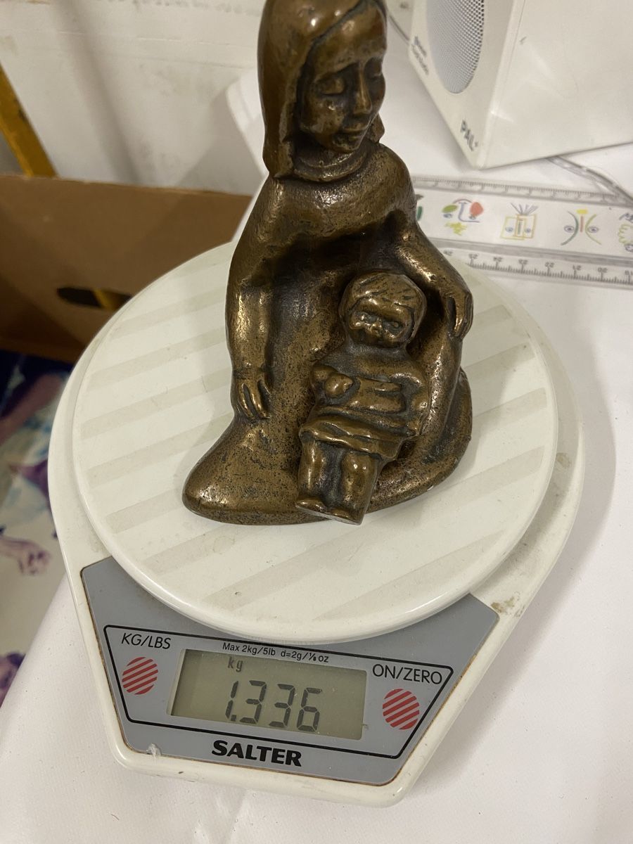 Sculture & Statue: Alte Bronzefigur "Mutter mit Kind" - Sammlerstück! – Usato da Dietikon venduto da brocki-eyra 3