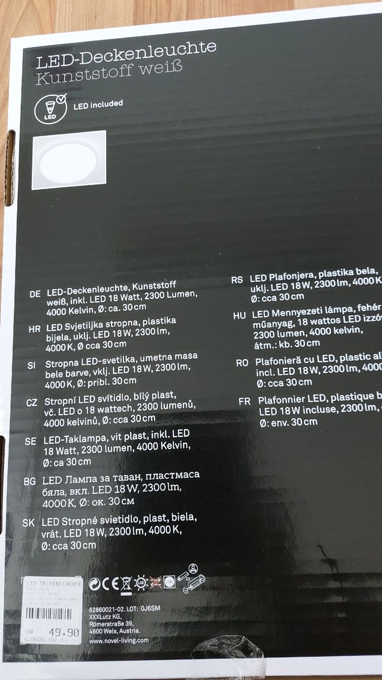 Lustres & lampes de plafonds: LED-Deckenleuchte – D'occasion à Mümliswil par BaderB 2