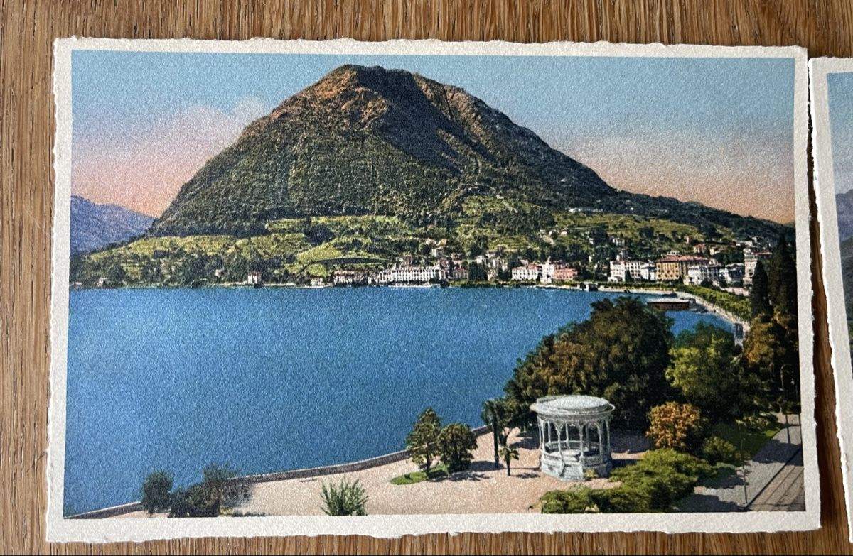 Cartoline postali: Ansichtskarten Tessin Lugano – Usato da Waldstatt venduto da Cremschnitte 2