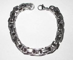 Edelstahl Chromstahl Armband, 210 x 8 mm
