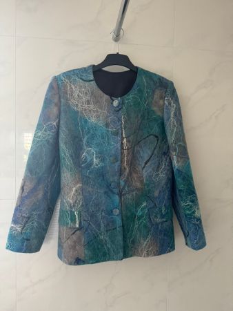 Filzjacke, Filz Blazer mit speziellem Muster, Gr.42 /44 (21)