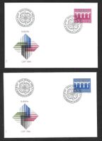 2 FDC 708 - 709 Serie Einzelmarken Europamarken ET 2.5.1984
