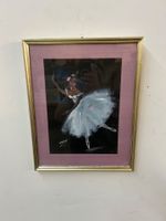 Original Pastellgemälde tanzende Ballerina von Vony um 1980