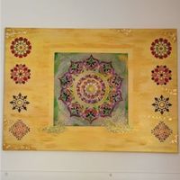 Acryl Bild - Mandalas klein & gross